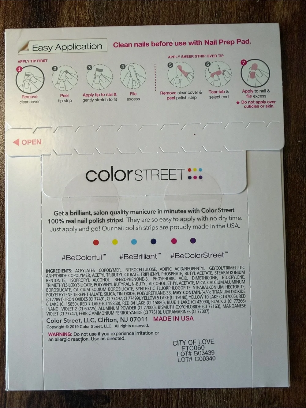 Color Street French Manicure Strips - City of Love